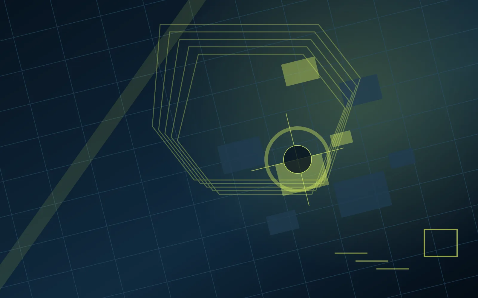 Original abstract street-grid artwork for attachment choice guide